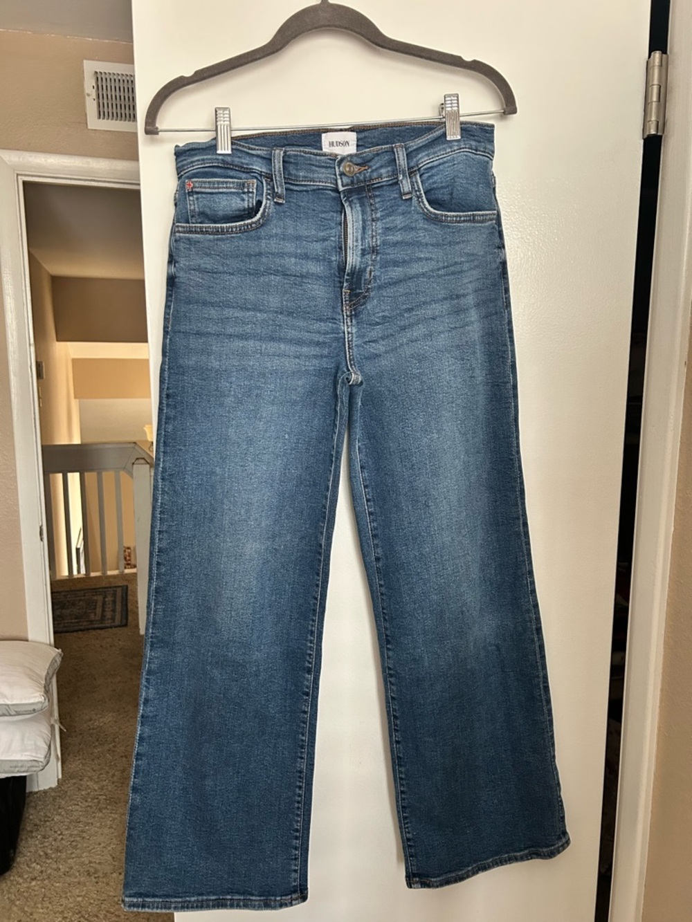 Hudson Rosalie Wide Leg Jeans - Medium Wash